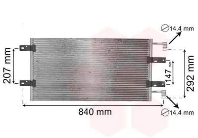 Handler.Part Condenser, air conditioning VAN WEZEL 43005314 1