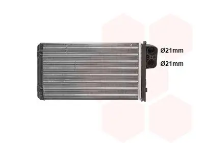 Handler.Part Heat exchanger, interior heating VAN WEZEL 43006170 1