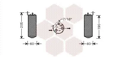 Handler.Part Dryer, air conditioning VAN WEZEL 4300D036 1