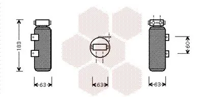 Handler.Part Dryer, air conditioning VAN WEZEL 4300D287 1