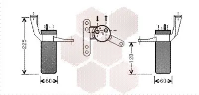 Handler.Part Dryer, air conditioning VAN WEZEL 4300D442 1