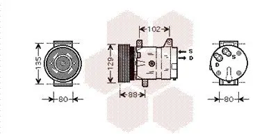 Handler.Part Compressor, air conditioning VAN WEZEL 4300K367 1