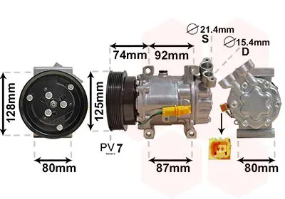 Handler.Part Compressor, air conditioning VAN WEZEL 4300K452 1