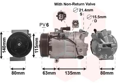 Handler.Part Compressor, air conditioning VAN WEZEL 4300K487 1