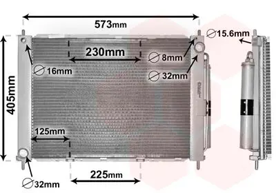 Handler.Part Radiator, engine cooling VAN WEZEL 4300M500 1