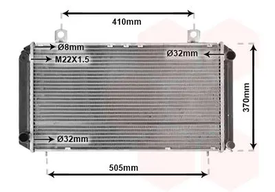 Handler.Part Radiator, engine cooling VAN WEZEL 47002003 1