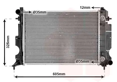 Handler.Part Radiator, engine cooling VAN WEZEL 47002008 1