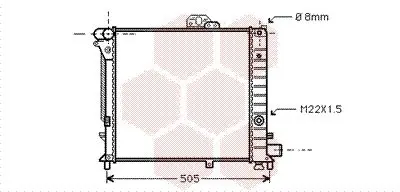 Handler.Part Radiator, engine cooling VAN WEZEL 47002019 1