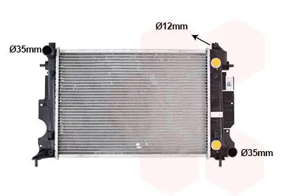 Handler.Part Radiator, engine cooling VAN WEZEL 47002027 1