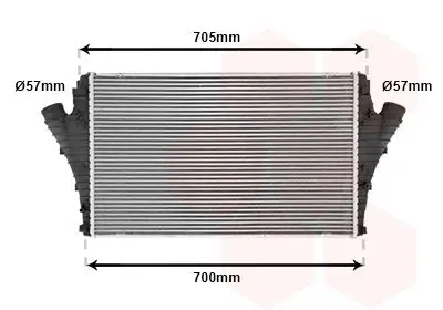 Handler.Part Intercooler, charger VAN WEZEL 47004068 1