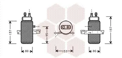 Handler.Part Dryer, air conditioning VAN WEZEL 4700D043 1