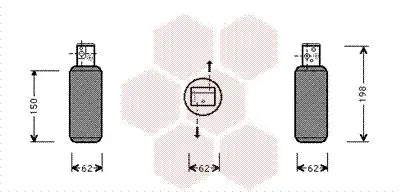 Handler.Part Dryer, air conditioning VAN WEZEL 4700D044 1