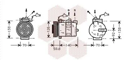 Handler.Part Compressor, air conditioning VAN WEZEL 4700K054 1