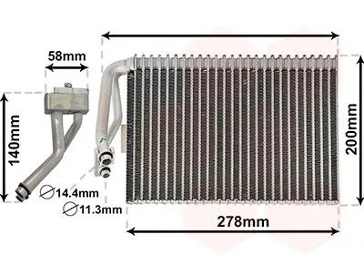 Handler.Part Evaporator, air conditioning VAN WEZEL 4700V073 1