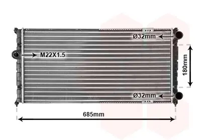 Handler.Part Radiator, engine cooling VAN WEZEL 49002021 1