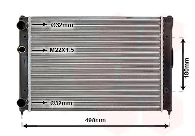 Handler.Part Radiator, engine cooling VAN WEZEL 49002022 1