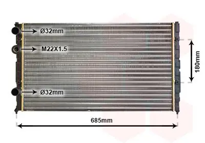 Handler.Part Radiator, engine cooling VAN WEZEL 49002031 1