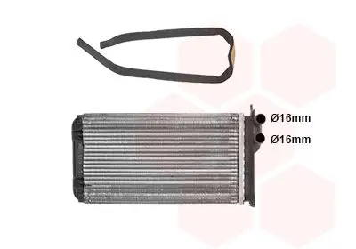 Handler.Part Heat exchanger, interior heating VAN WEZEL 49006025 1