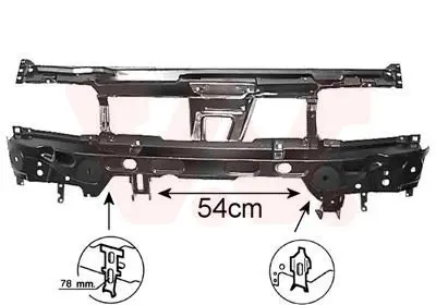 Handler.Part Front cowling VAN WEZEL 4912678 1