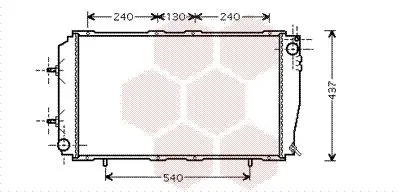 Handler.Part Radiator, engine cooling VAN WEZEL 51002055 1