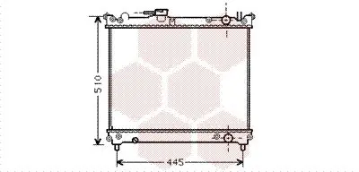 Handler.Part Radiator, engine cooling VAN WEZEL 52002024 1