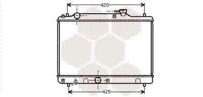 Handler.Part Radiator, engine cooling VAN WEZEL 52002034 1