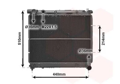 Handler.Part Radiator, engine cooling VAN WEZEL 52002036 1