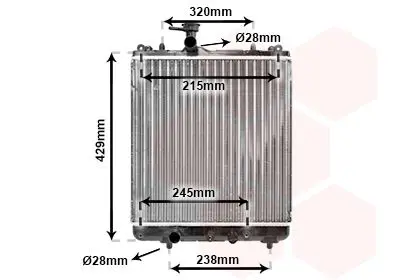 Handler.Part Radiator, engine cooling VAN WEZEL 52002064 1