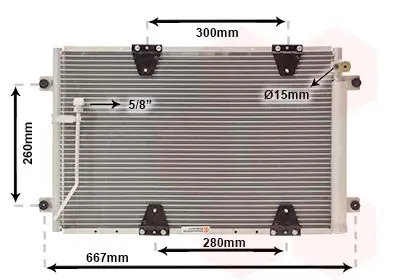 Handler.Part Condenser, air conditioning VAN WEZEL 52005107 1