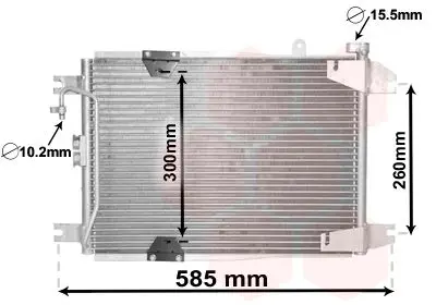 Handler.Part Condenser, air conditioning VAN WEZEL 52005132 1