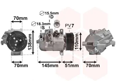 Handler.Part Compressor, air conditioning VAN WEZEL 5200K140 1