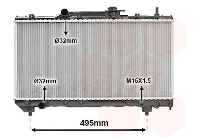 Handler.Part Radiator, engine cooling VAN WEZEL 53002141 1