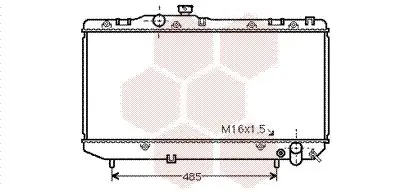 Handler.Part Radiator, engine cooling VAN WEZEL 53002142 1