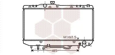 Handler.Part Radiator, engine cooling VAN WEZEL 53002143 1