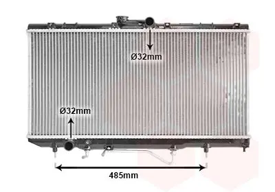 Handler.Part Radiator, engine cooling VAN WEZEL 53002146 1