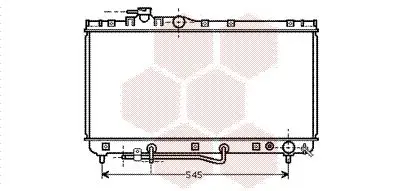 Handler.Part Radiator, engine cooling VAN WEZEL 53002184 1