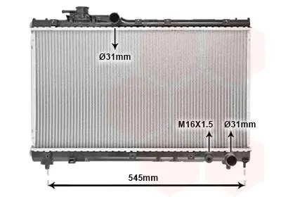 Handler.Part Radiator, engine cooling VAN WEZEL 53002200 1