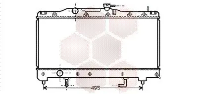 Handler.Part Radiator, engine cooling VAN WEZEL 53002204 1