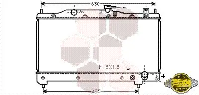 Handler.Part Radiator, engine cooling VAN WEZEL 53002239 1