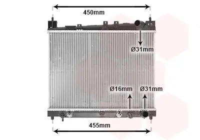 Handler.Part Radiator, engine cooling VAN WEZEL 53002259 1