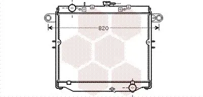 Handler.Part Radiator, engine cooling VAN WEZEL 53002477 1