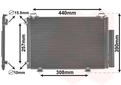 Handler.Part Condenser, air conditioning VAN WEZEL 53005267 1