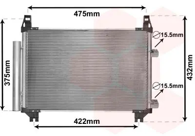 Handler.Part Condenser, air conditioning VAN WEZEL 53005404 1