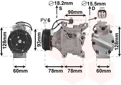 Handler.Part Compressor, air conditioning VAN WEZEL 5300K443 1