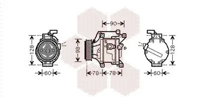 Handler.Part Compressor, air conditioning VAN WEZEL 5300K468 1