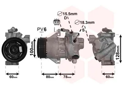 Handler.Part Compressor, air conditioning VAN WEZEL 5300K618 1