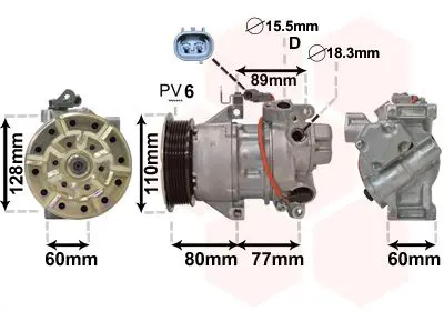 Handler.Part Compressor, air conditioning VAN WEZEL 5300K626 1