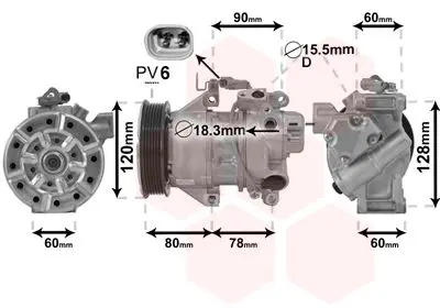 Handler.Part Compressor, air conditioning VAN WEZEL 5300K656 1