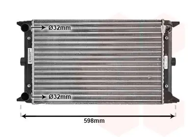 Handler.Part Radiator, engine cooling VAN WEZEL 58002005 1