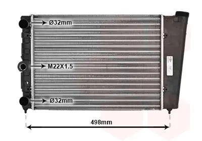 Handler.Part Radiator, engine cooling VAN WEZEL 58002009 1